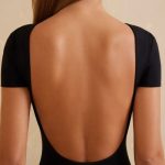 Cap Sleeve Open Back Maxi Dress in Black - Image 4