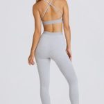 Soft Active Leggings in Grey Marl - Image 2