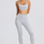 Soft Active Leggings in Grey Marl - Image 4