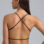 Embellished Cowl-Neck Crop Top in Black - Image 2