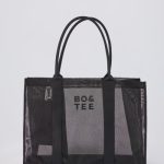 Mesh Tote Bag in Black - Image 3