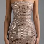 Embellished Bandeau Maxi Dress in Almond - Image 4