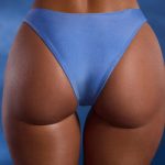 Bead-Embellished High-Leg Cheeky Bikini Bottoms in Powder Blue - Image 6
