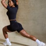 High Waist Define Luxe Mini Shorts in Black - Image 8