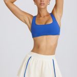 Pleated Mini Shorts in White