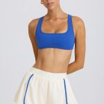 Pleated Mini Shorts in White - Image 6