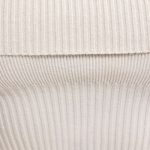 Bandeau Chunky Knit Crop Top in Cream - Image 4