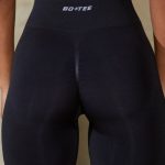 High Waist Define Luxe Biker Shorts in Black - Image 7