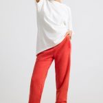 Petite Oversized Joggers in Red - Image 6