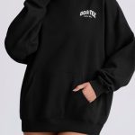 Oversized Hoodie in Black - Image 4