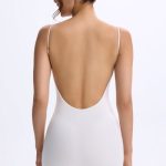 Sweetheart-Neck Low-Back Unitard in White - Image 2