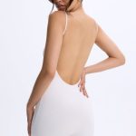Sweetheart-Neck Low-Back Unitard in White - Image 6