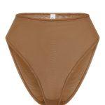 Soft Mesh High Waisted Knicker in Almond - Image 2