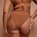 Soft Mesh High Waisted Knicker in Almond - Image 5