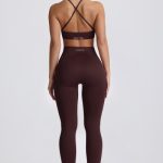 Super Sculpt Seamless High-Waist Leggings in Chocolate - Image 3