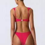 Embellished Cheeky Bikini Bottoms in Raspberry Pink - Image 2