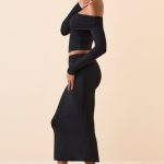 Modal Mid-Rise Midaxi Skirt in Black - Image 3