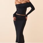 Modal Mid-Rise Midaxi Skirt in Black - Image 4