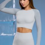 Super Sculpt Base Layer Top in Light Grey - Image 5
