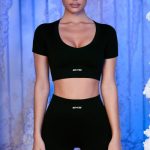 Ribbed Mini Shorts in Black - Image 6