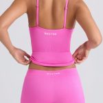Super Sculpt Seamless Mid-Rise Mini Shorts in Sugar Pink - Image 2
