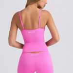 Super Sculpt Seamless Mid-Rise Mini Shorts in Sugar Pink - Image 7