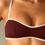 Open Back Bikini Top in Brown - Image 4