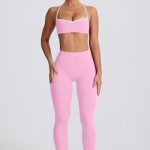 Soft Active Mid-Rise Leggings in Baby Pink - Image 2
