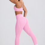 Soft Active Mid-Rise Leggings in Baby Pink - Image 7