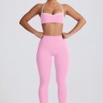 Soft Active Mid-Rise Leggings in Baby Pink - Image 8