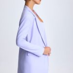 Oversized Single-Breasted Blazer in Soft Lilac - Image 5
