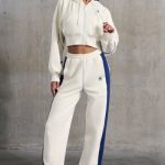 Wide Leg Sweatpants in White