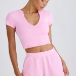 Elasticated Shorts in Bubblegum Pink