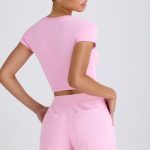 Elasticated Shorts in Bubblegum Pink - Image 2