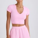 Elasticated Shorts in Bubblegum Pink - Image 7