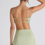 Layered Mid-Rise Mini Skirt in Spring Green - Image 2