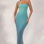 Embellished Maxi Dress in Blue Ombr?? - Image 6