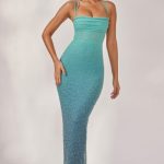 Embellished Maxi Dress in Blue Ombr?? - Image 7