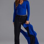 Petite Relaxed Mid-Rise Joggers in Black - Image 5