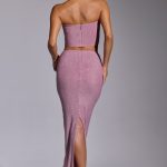 Embellished Mid Rise Gown Skirt in Light Pink - Image 2