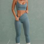 Super Sculpt Full Length Leggings in Mineral Green - Image 5