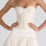 Bubble Hem Mid-Rise Micro Mini Skirt in Ivory - Image 4
