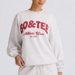 Oversized Crew-Neck Sweatshirt in Grey Marl - Image 5