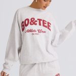 Oversized Crew-Neck Sweatshirt in Grey Marl - Image 6