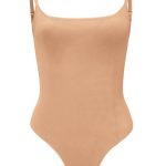 Soft Mesh Bodysuit in Warm Peach - Image 2