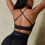 Low Back Define Luxe Sports Bra in Black - Image 5