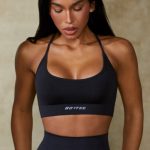 Low Back Define Luxe Sports Bra in Black - Image 6
