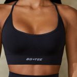 Low Back Define Luxe Sports Bra in Black - Image 7
