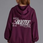 Oversized Hoodie in Grape - Image 2
