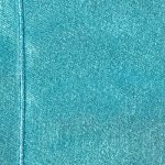 Metallic High-Waist Denim Shorts in Aqua - Image 4